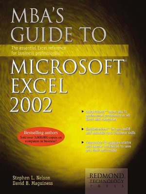 cover image of MBA's Guide to Microsoft Excel 2002